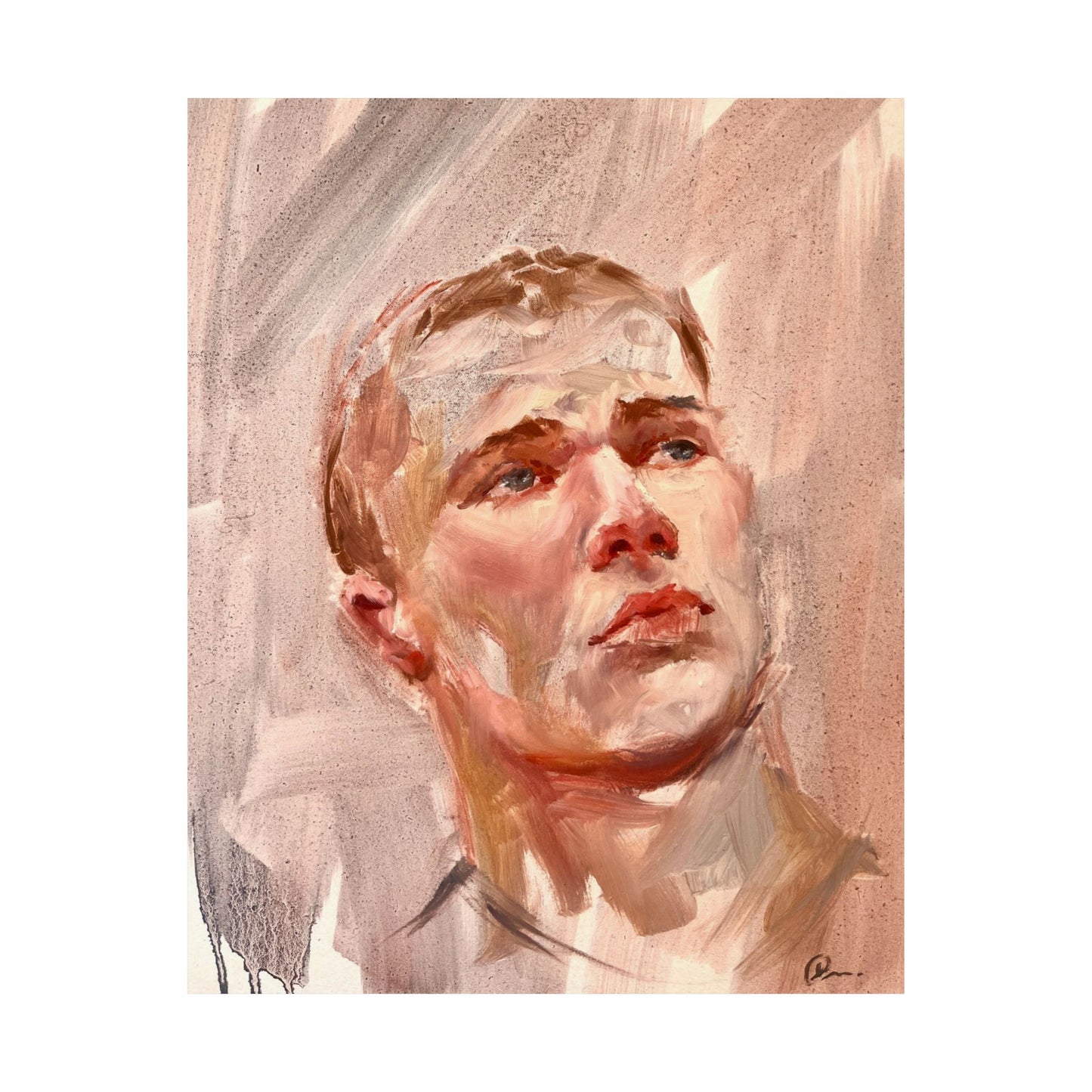 "Sam" - Oil Portriait Print (Day 114)