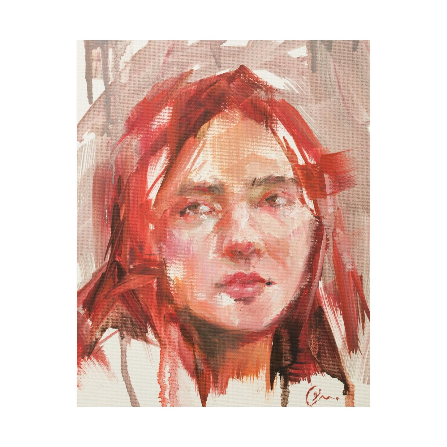 "Judy" - Oil Portriait Print (Day 119)