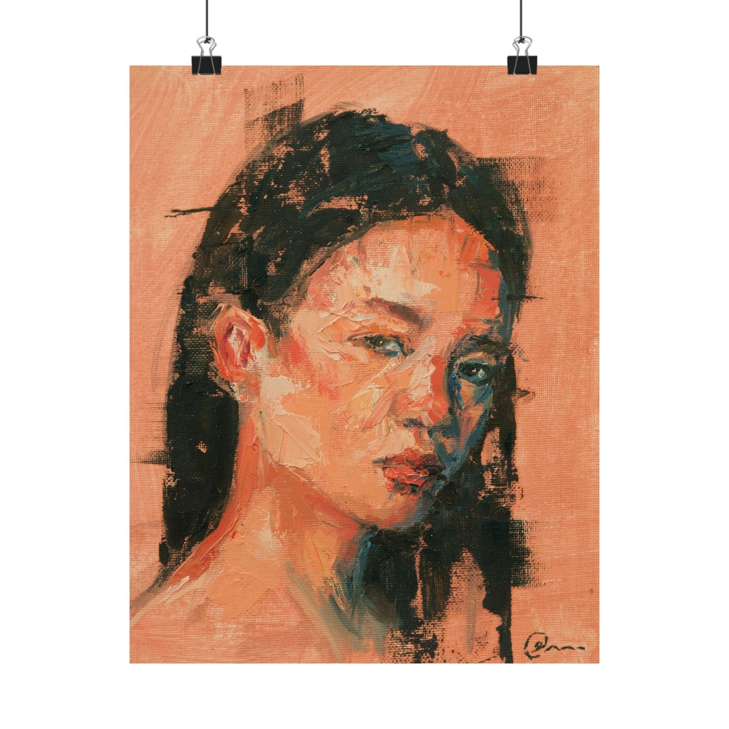 "Sakura" - Oil Portriait Print (Day 201)