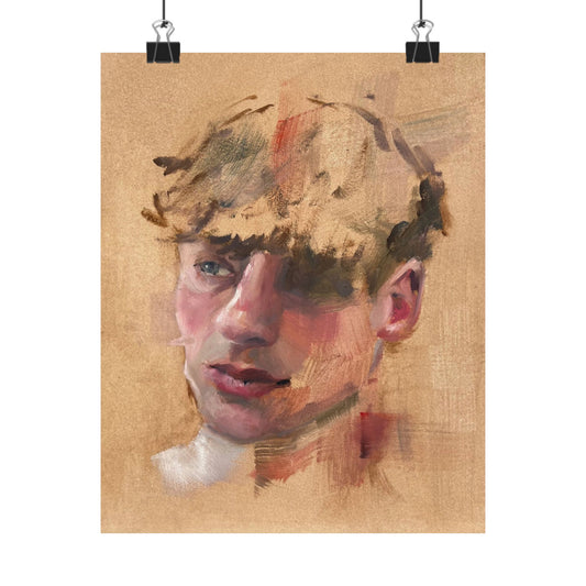 "Simeon" - Oil Portriait Print (Day 20)