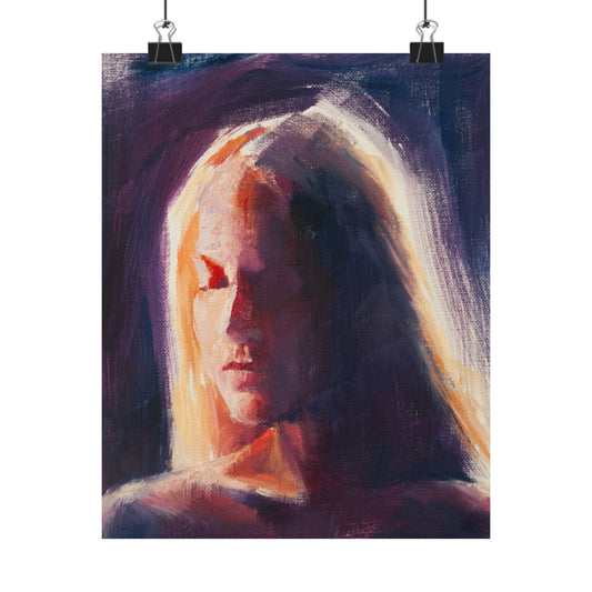 "Luna" - Oil Portriait Print (Day 226)