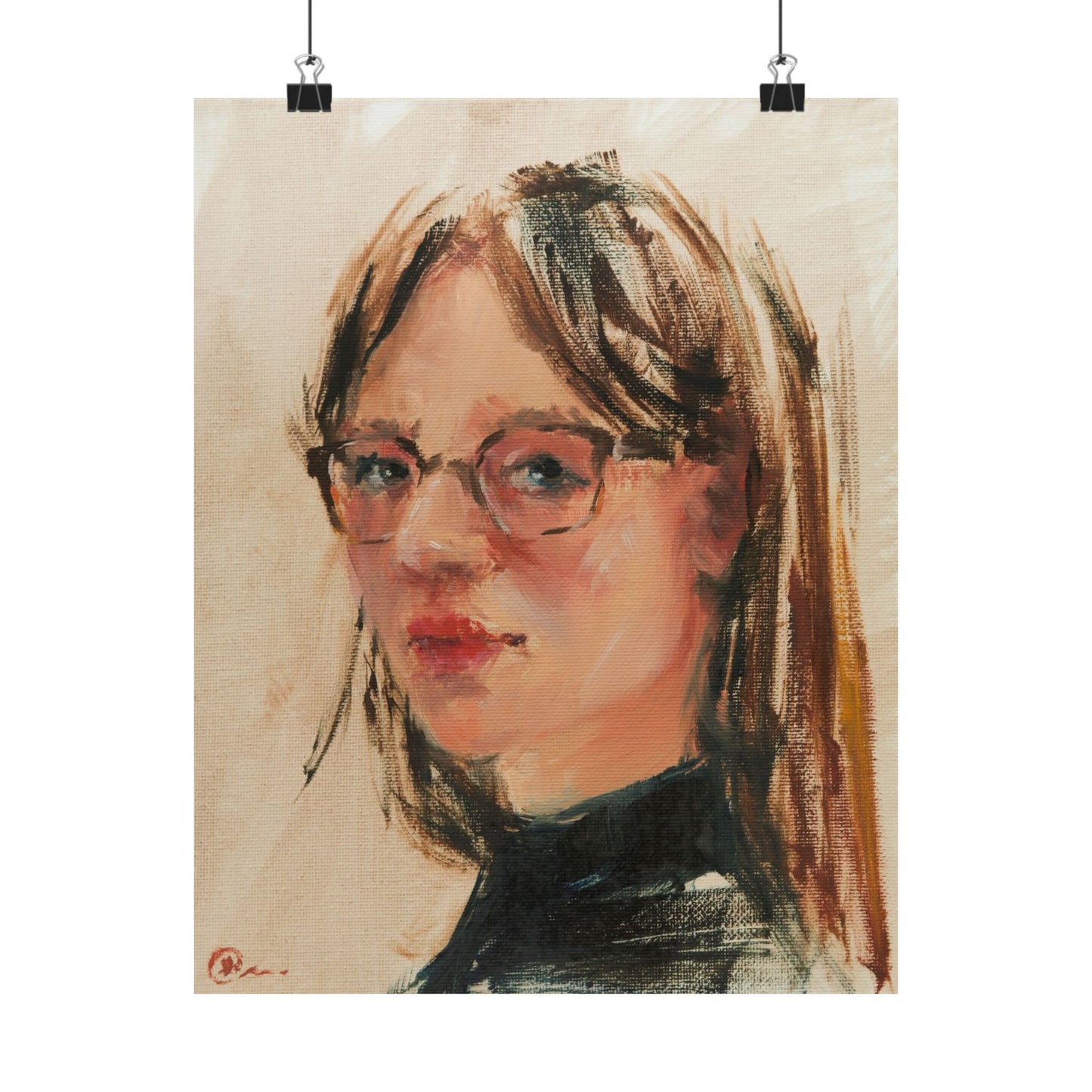 "Bea" - Oil Portriait Print (Day 166)