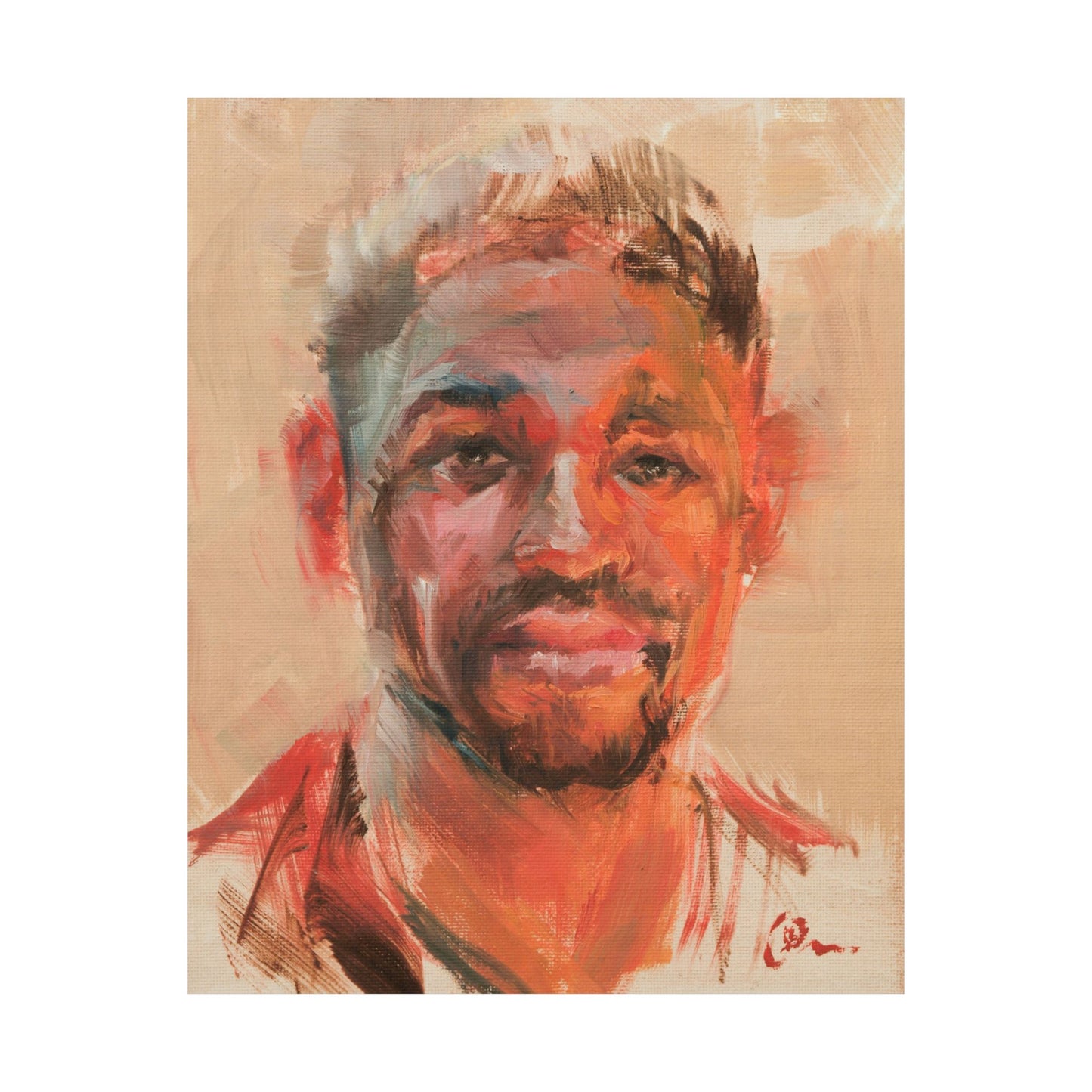 "Jasper" - Oil Portriait Print (Day 145)