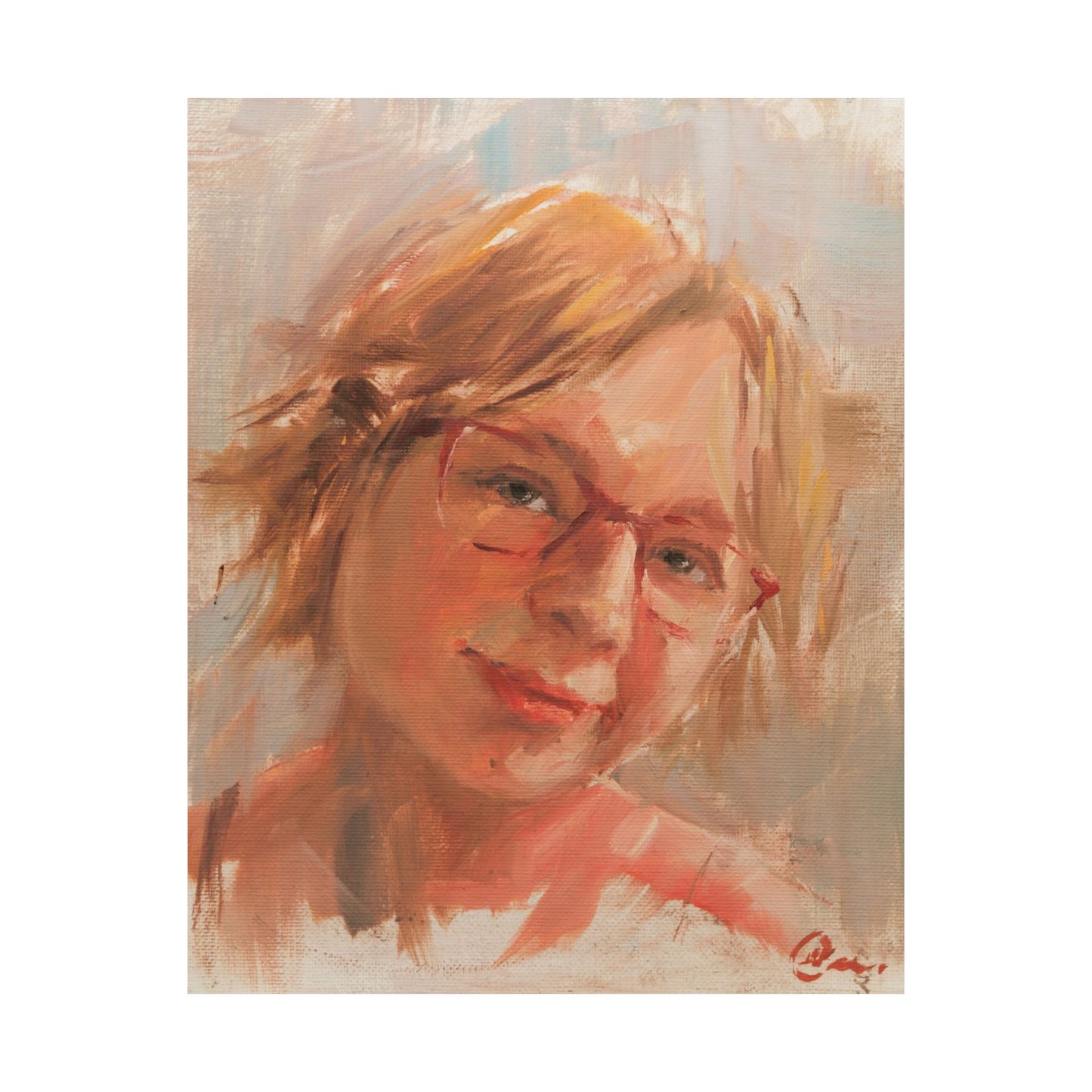 "Ameil" - Oil Portriait Print (Day 132)