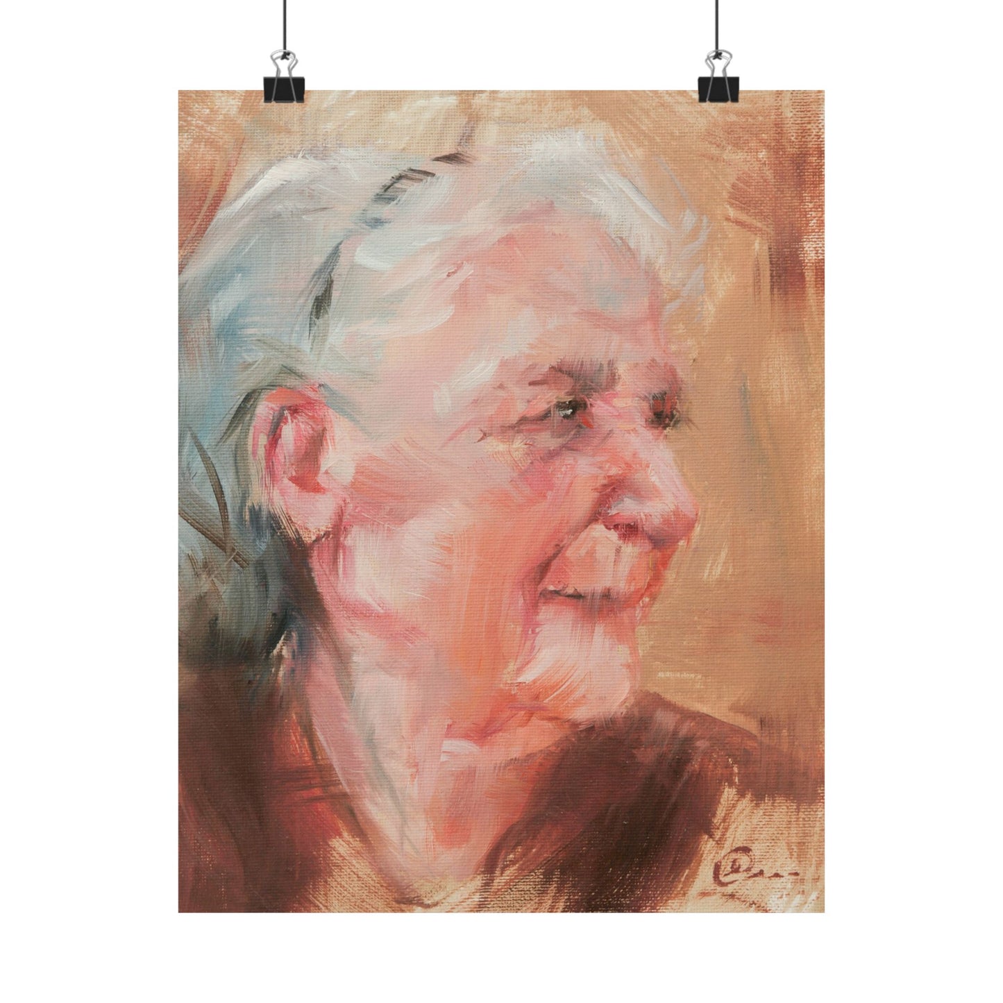 "Teresa" - Oil Portriait Print (Day 144)