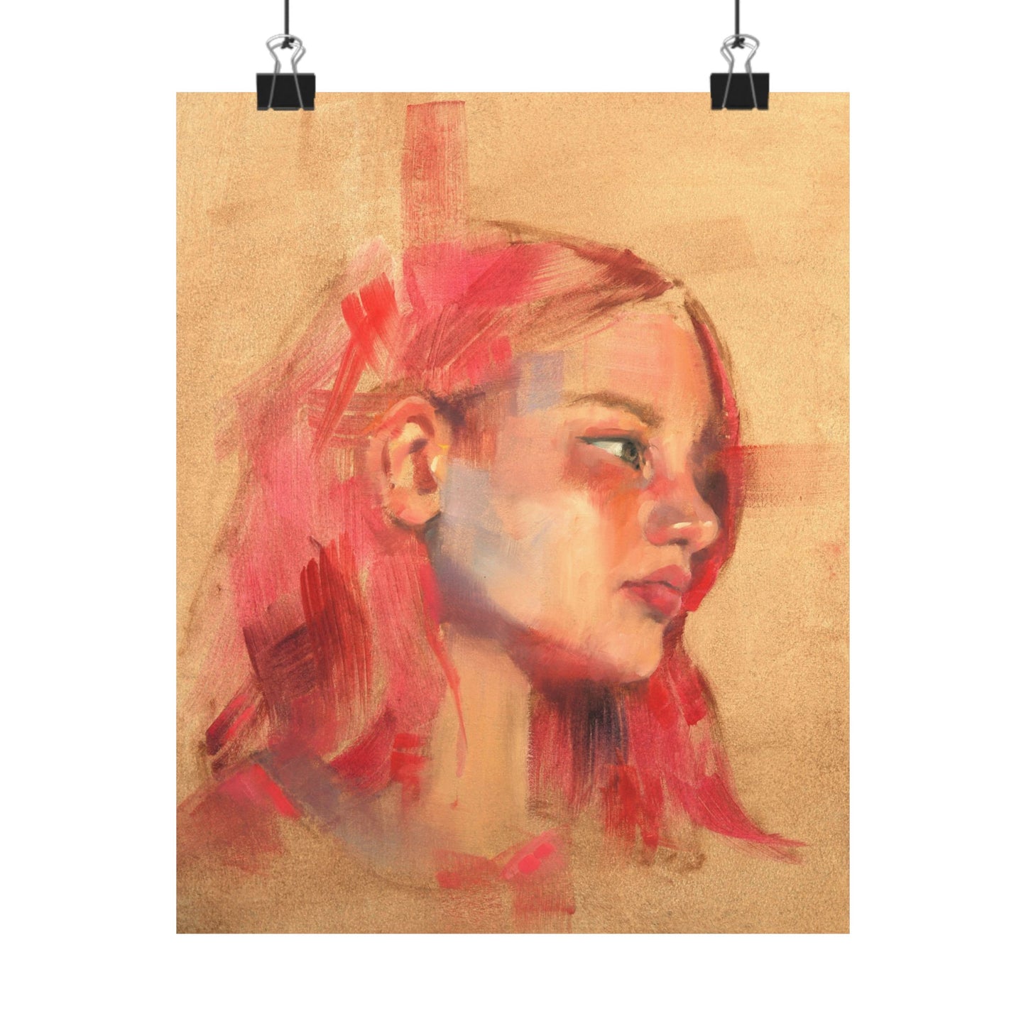 "Lucy" - Oil Portriait Print (Day 35)