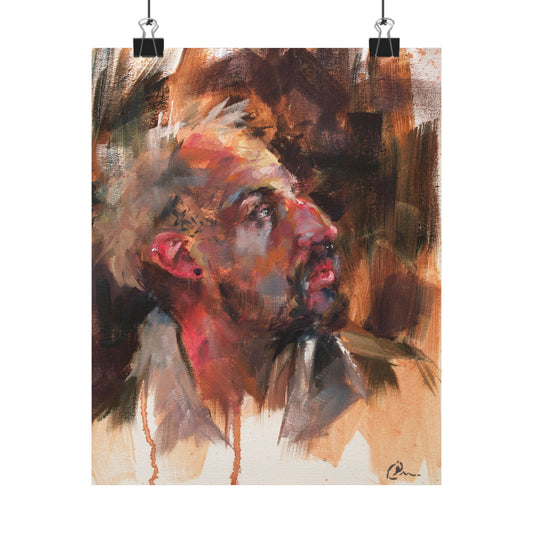 "Samael" - Oil Portriait Print (Day 100)