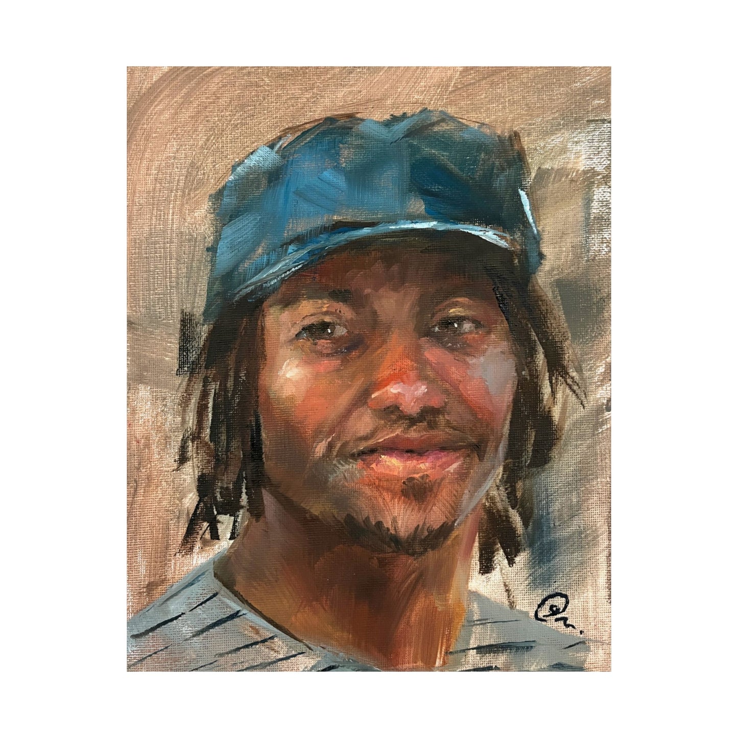 "Malcolm" - Oil Portriait Print (Day 77)