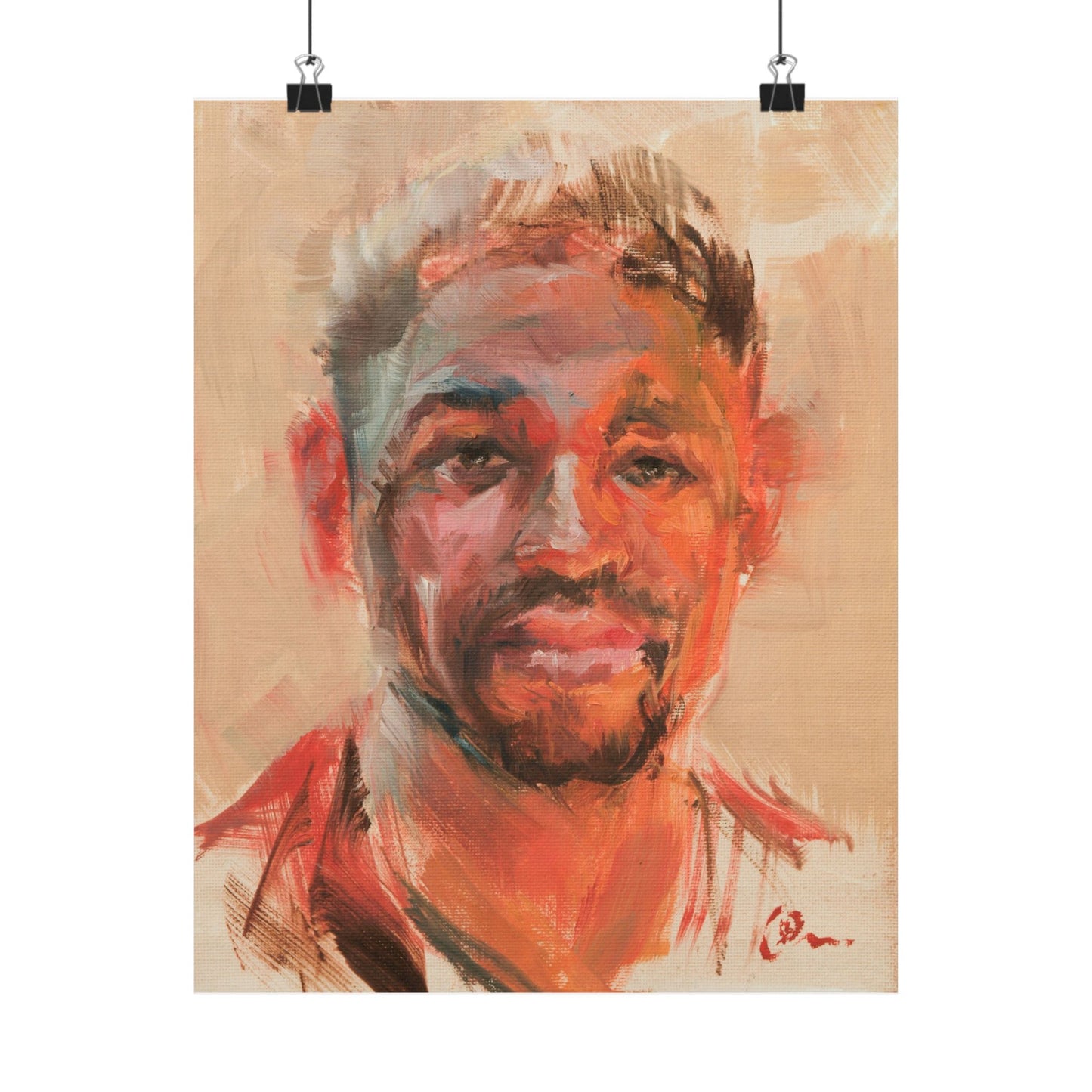 "Jasper" - Oil Portriait Print (Day 145)