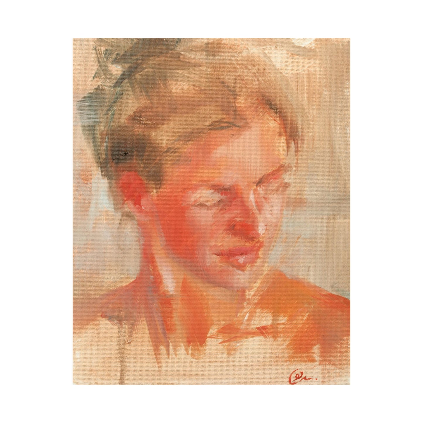 "Adelia" - Oil Portriait Print (Day 125)