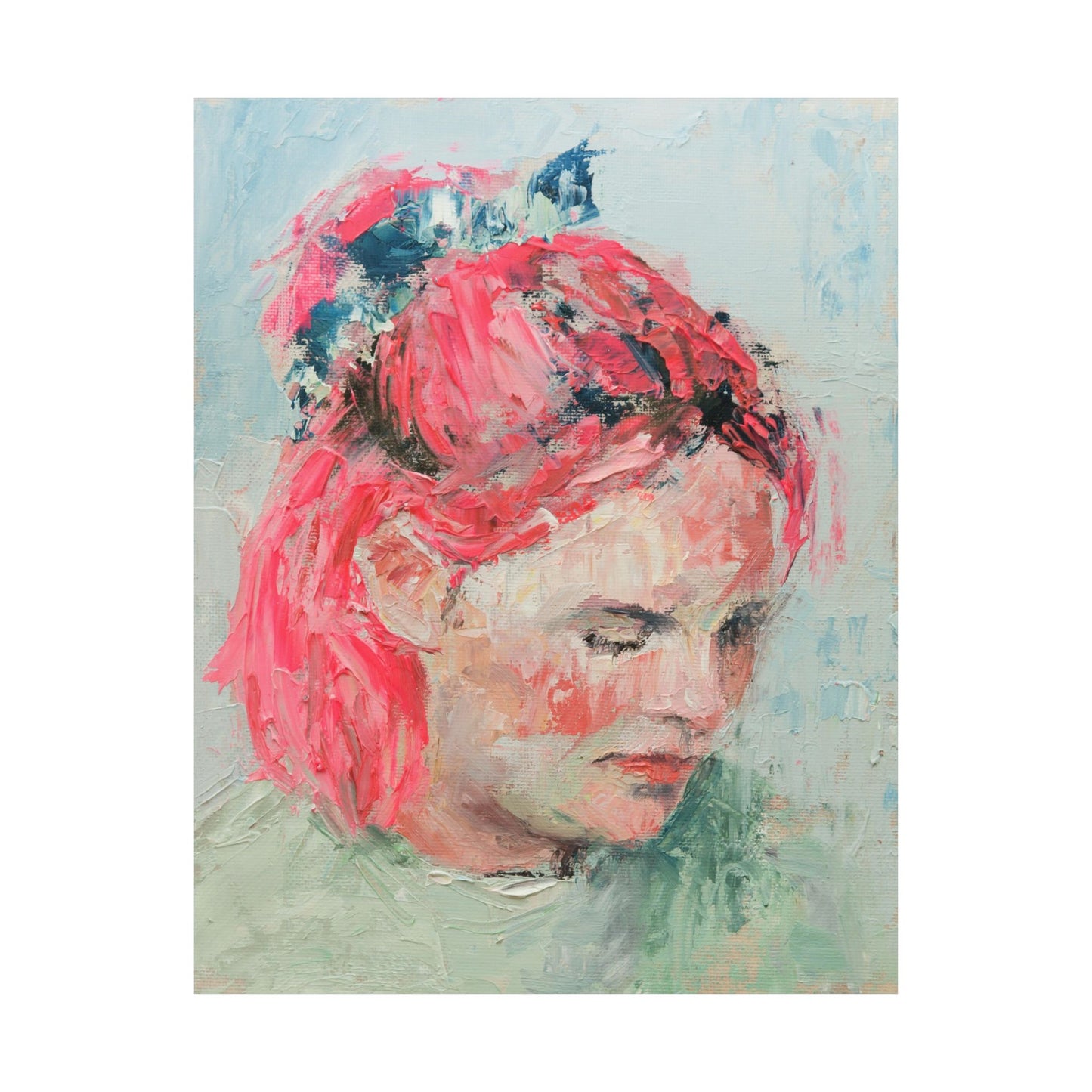 "Alina" - Oil Portriait Print (Day 186)