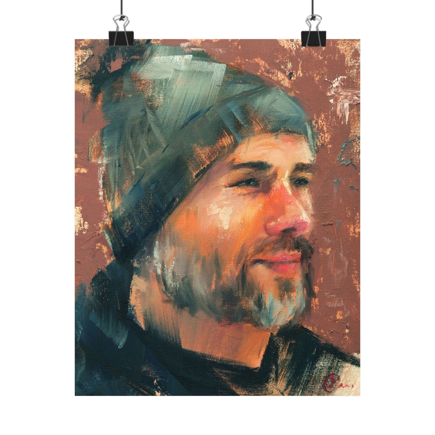 "Jacob" - Oil Portriait Print (Day 68)