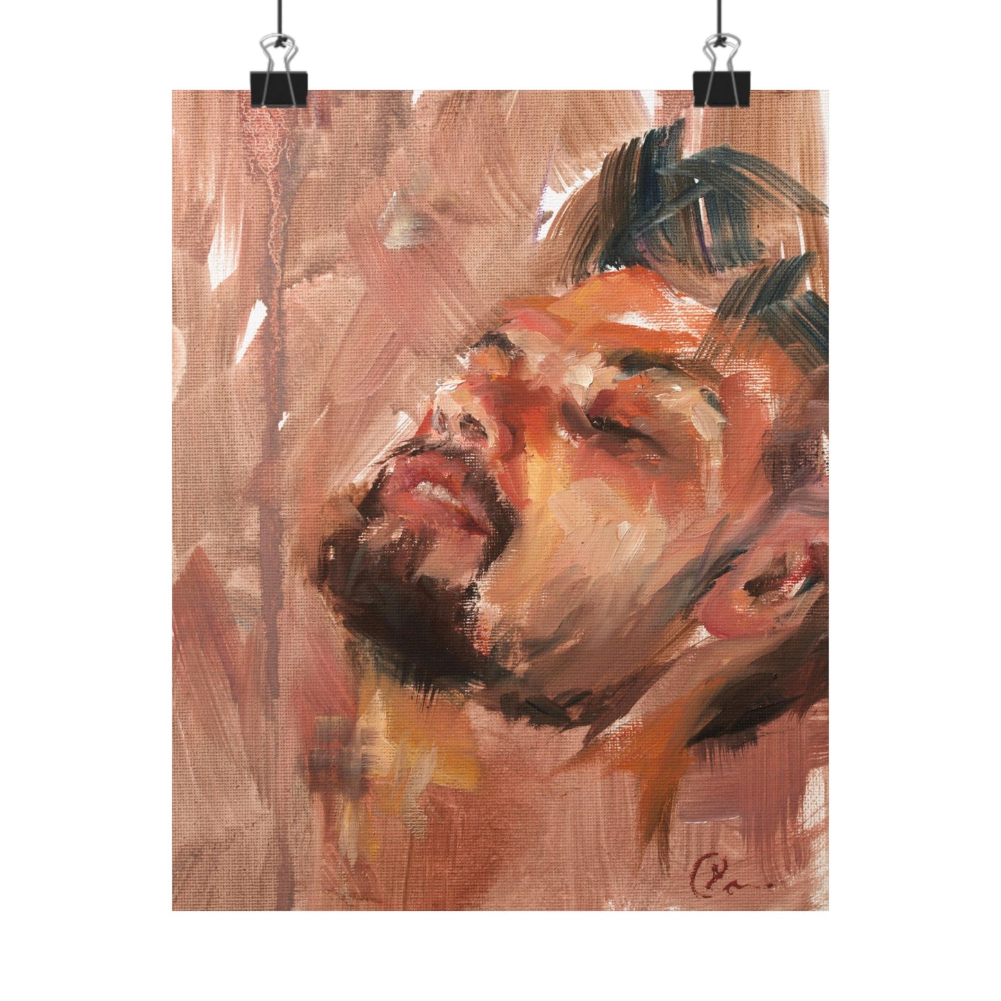 "Saeed" - Oil Portriait Print (Day 103)