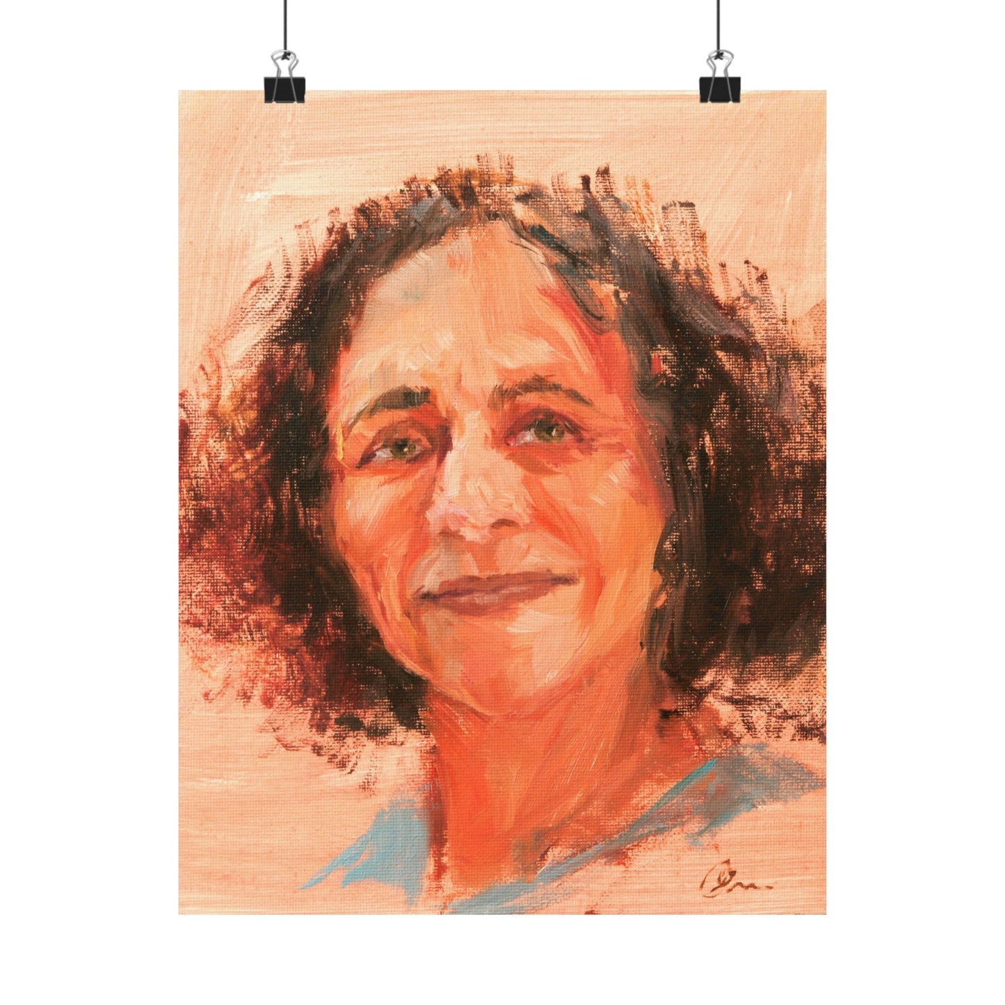 "Flor" - Oil Portriait Print (Day 252)