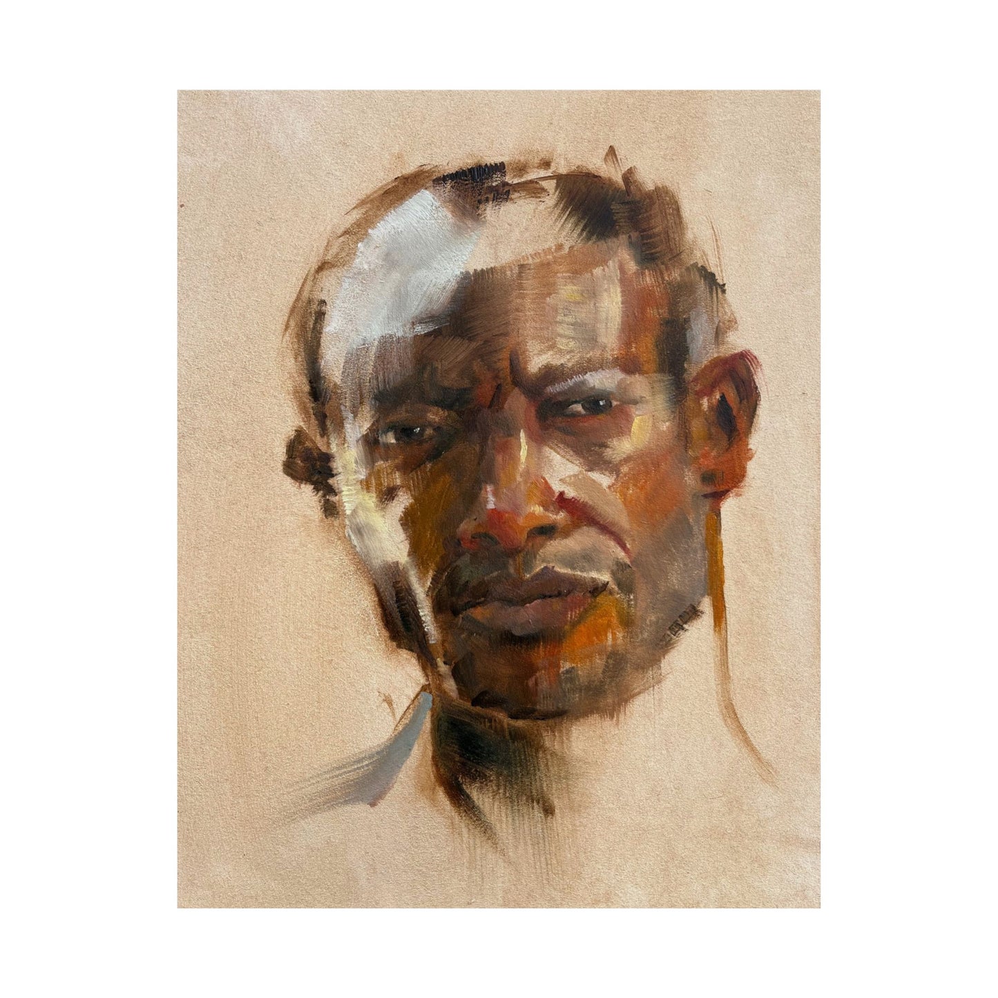 "Wilfred" - Oil Portriait Print (Day 25)