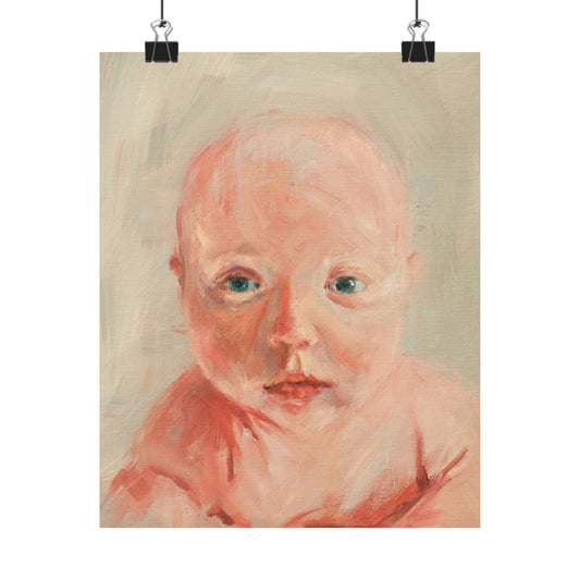 "Ovi" - Oil Portriait Print (Day 245)