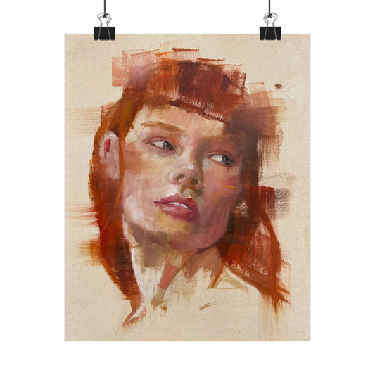 "Daphne" - Oil Portriait Print (Day 21)