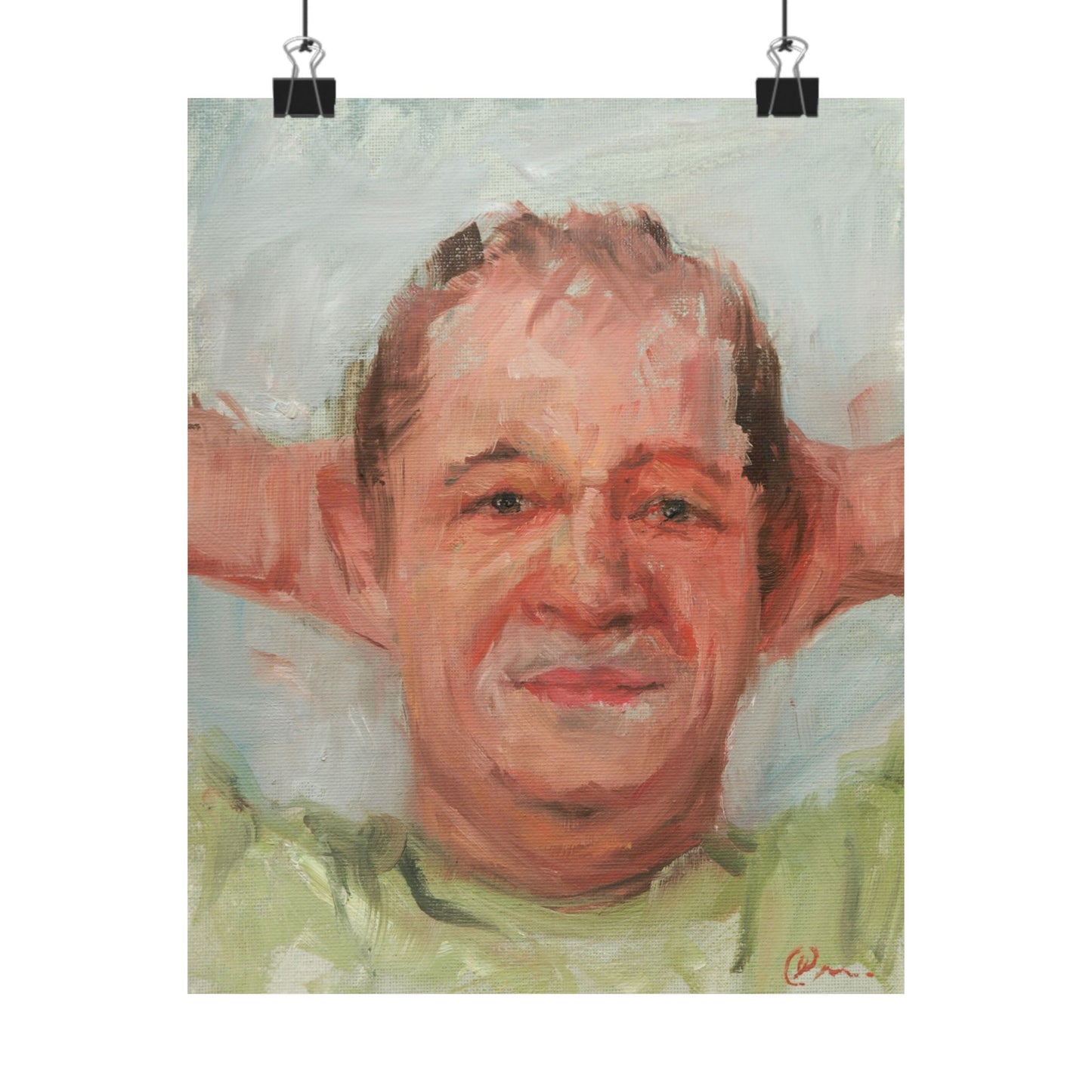 "Nicolas" - Oil Portriait Print (Day 172)