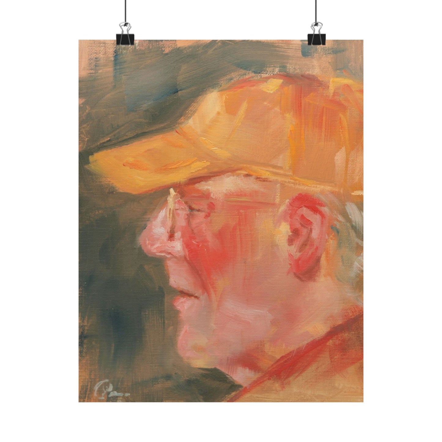 "Richard" - Oil Portriait Print (Day 134)