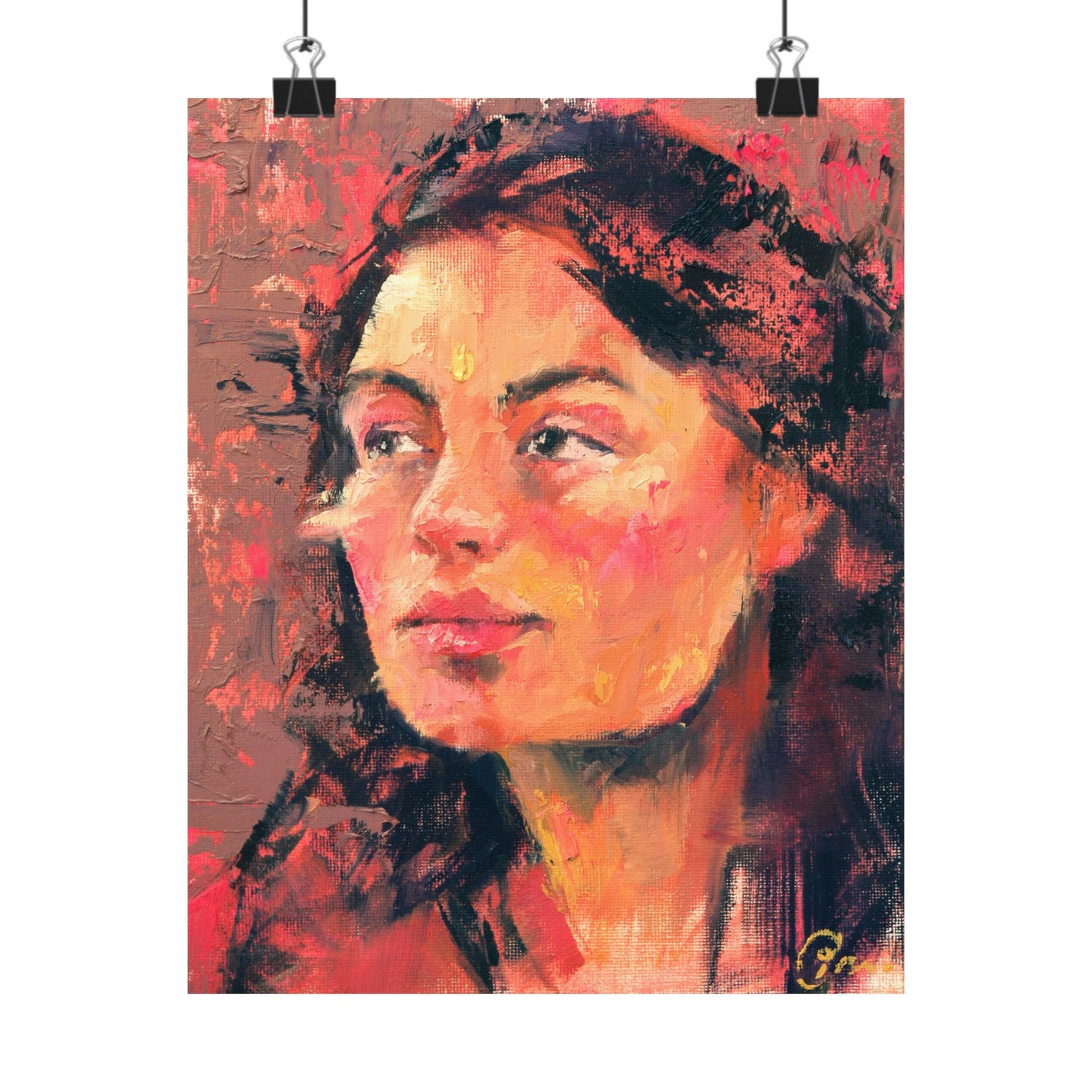"Thalia" - Oil Portriait Print (Day 69)