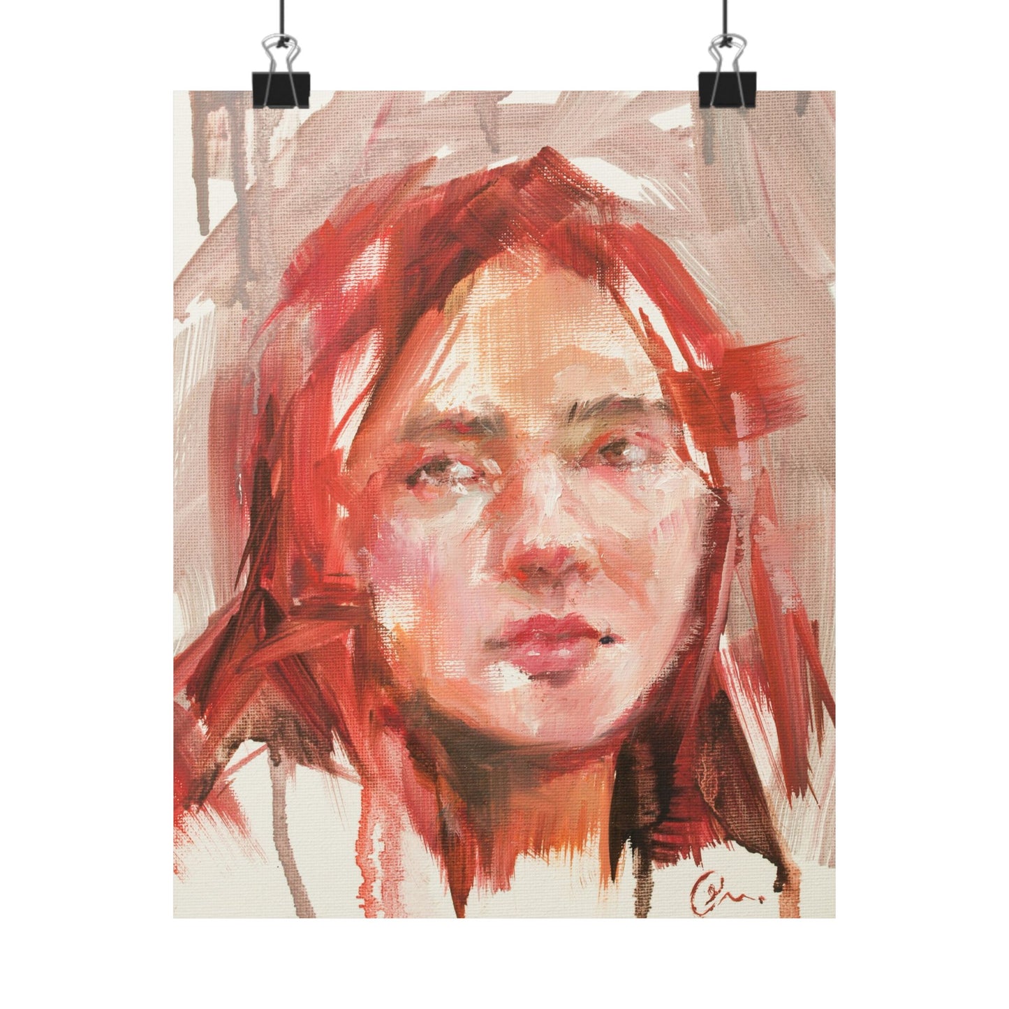 "Judy" - Oil Portriait Print (Day 119)