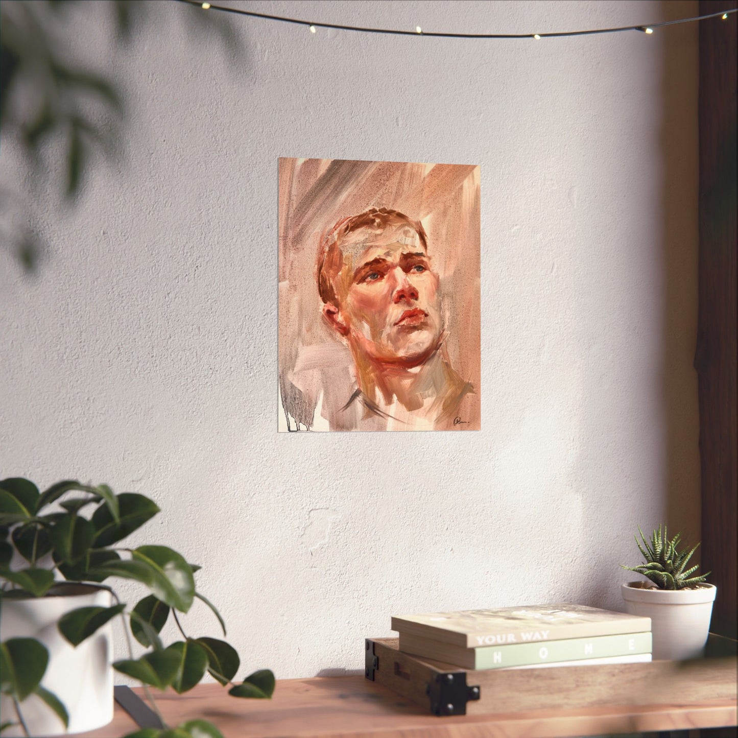 "Sam" - Oil Portriait Print (Day 114)
