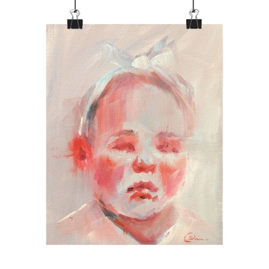 "Ariel" - Oil Portriait Print (Day 222)