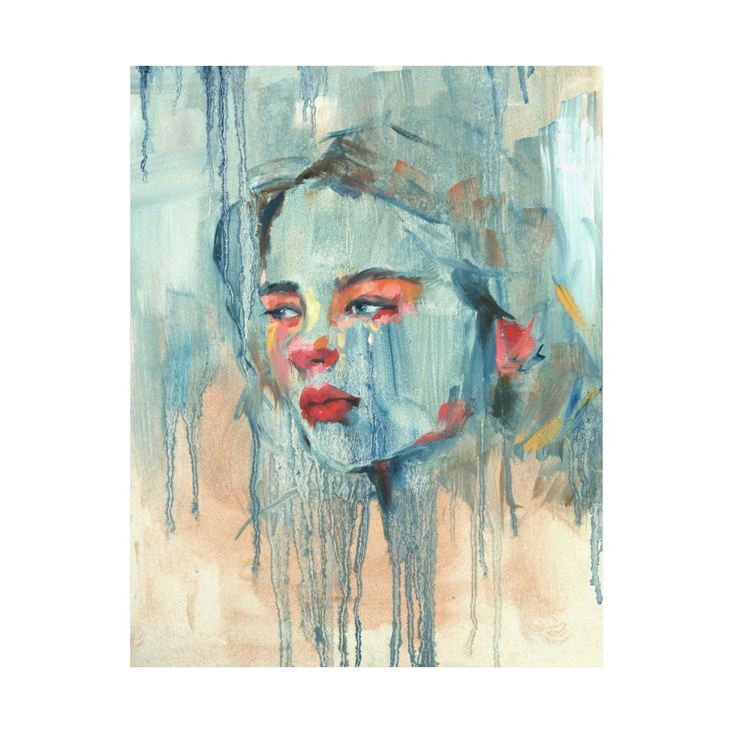 "Patience" - Oil Portriait Print (Day 40)