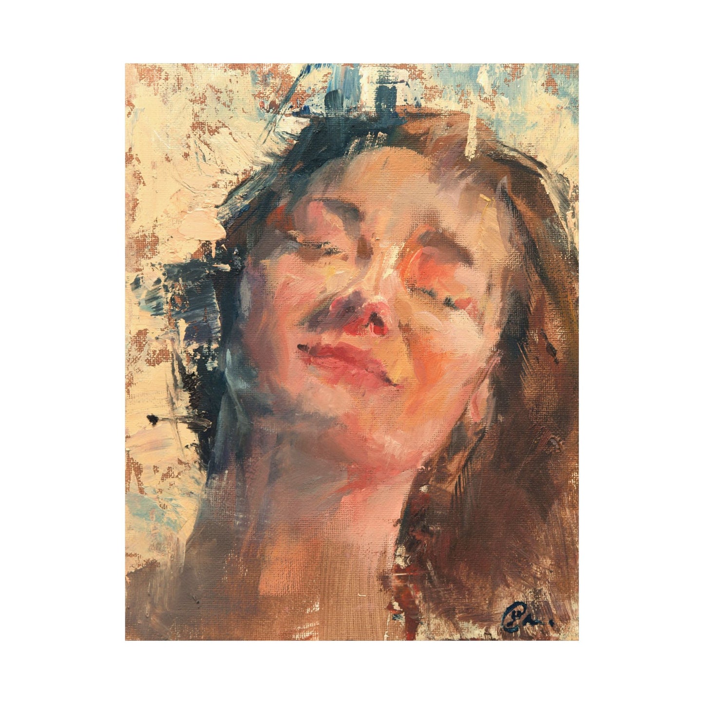"Joy" - Oil Portriait Print (Day 74)