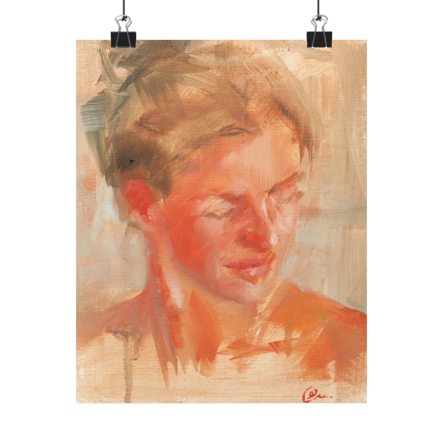 "Adelia" - Oil Portriait Print (Day 125)