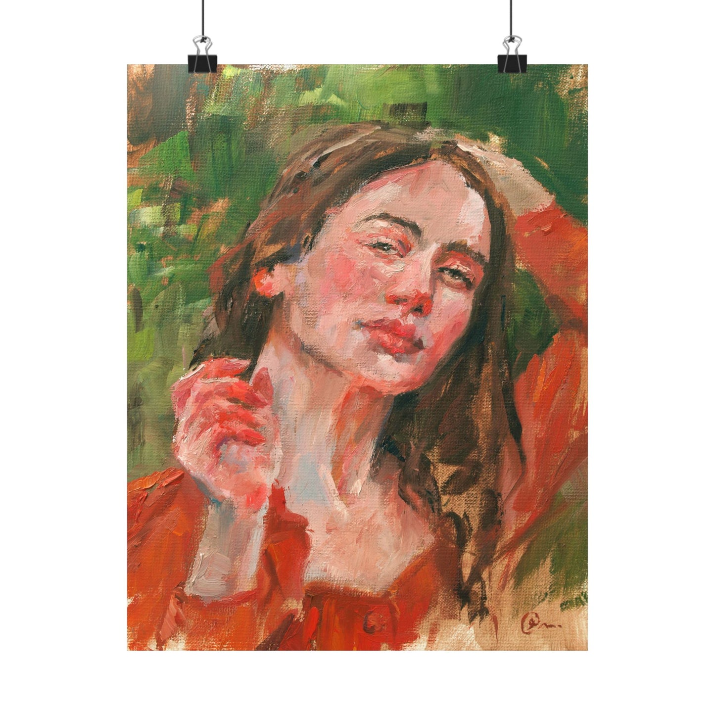 "Persephone" - Oil Portriait Print (Day 89)