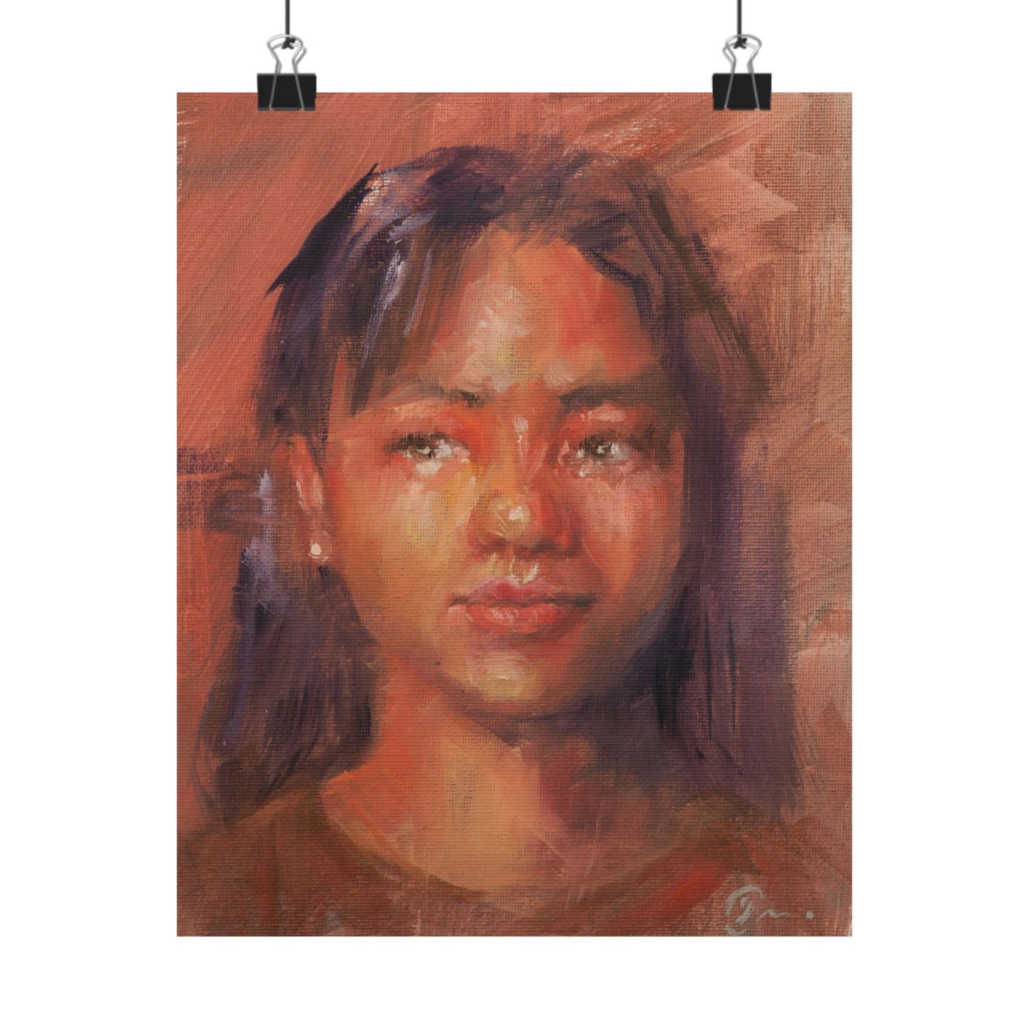 "Jasman" - Oil Portriait Print (Day 137)