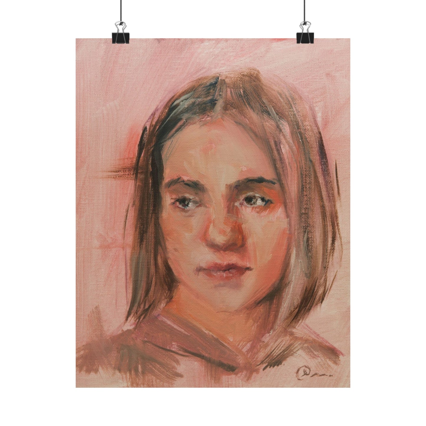 "Valeria" - Oil Portriait Print (Day 173)