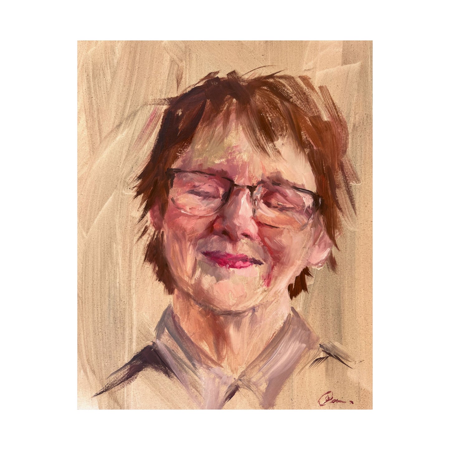 "Jaqueline" - Oil Portriait Print (Day 109)