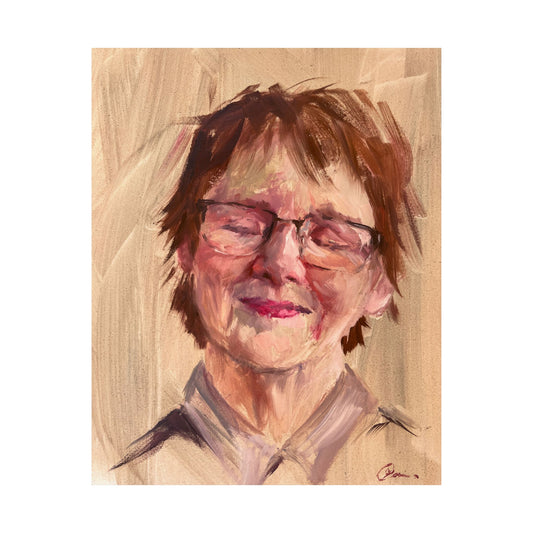 "Jaqueline" - Oil Portriait Print (Day 109)