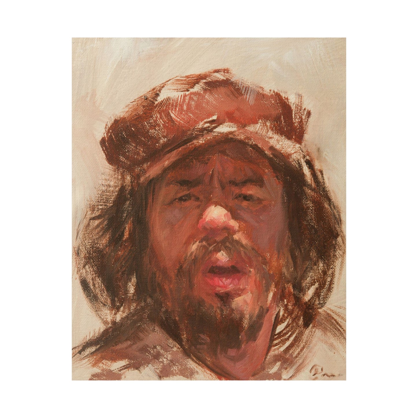 "Aaron" - Oil Portriait Print (Day 246)