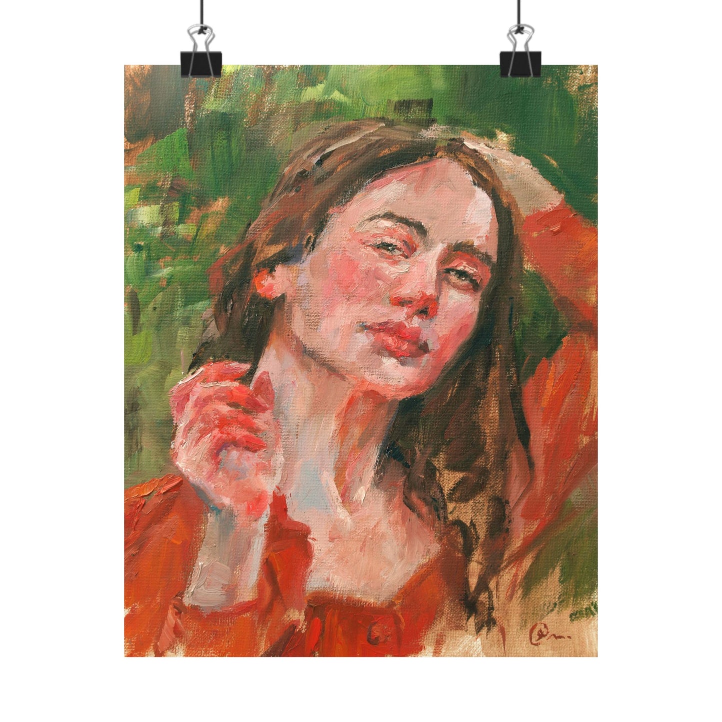 "Persephone" - Oil Portriait Print (Day 89)
