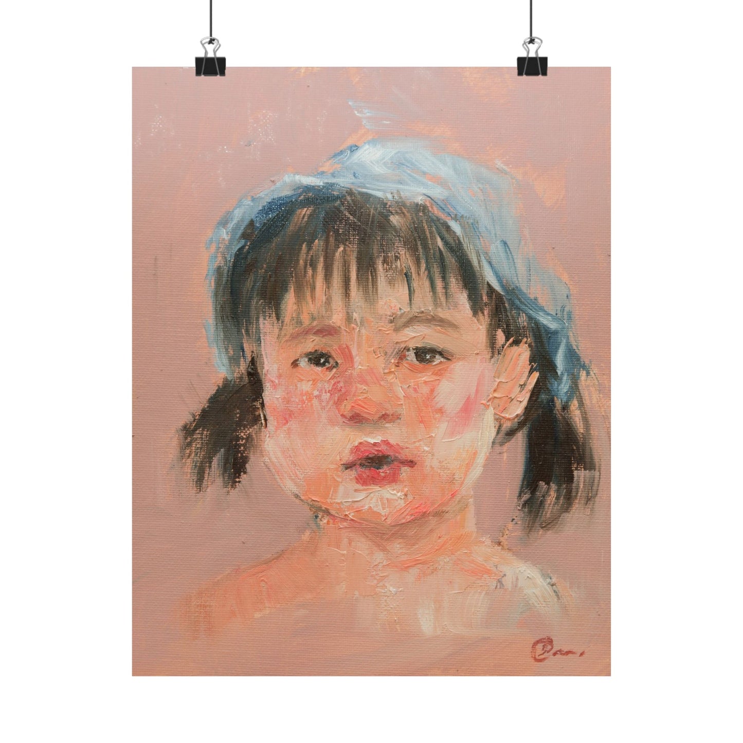 "Mei" - Oil Portriait Print (Day 198)