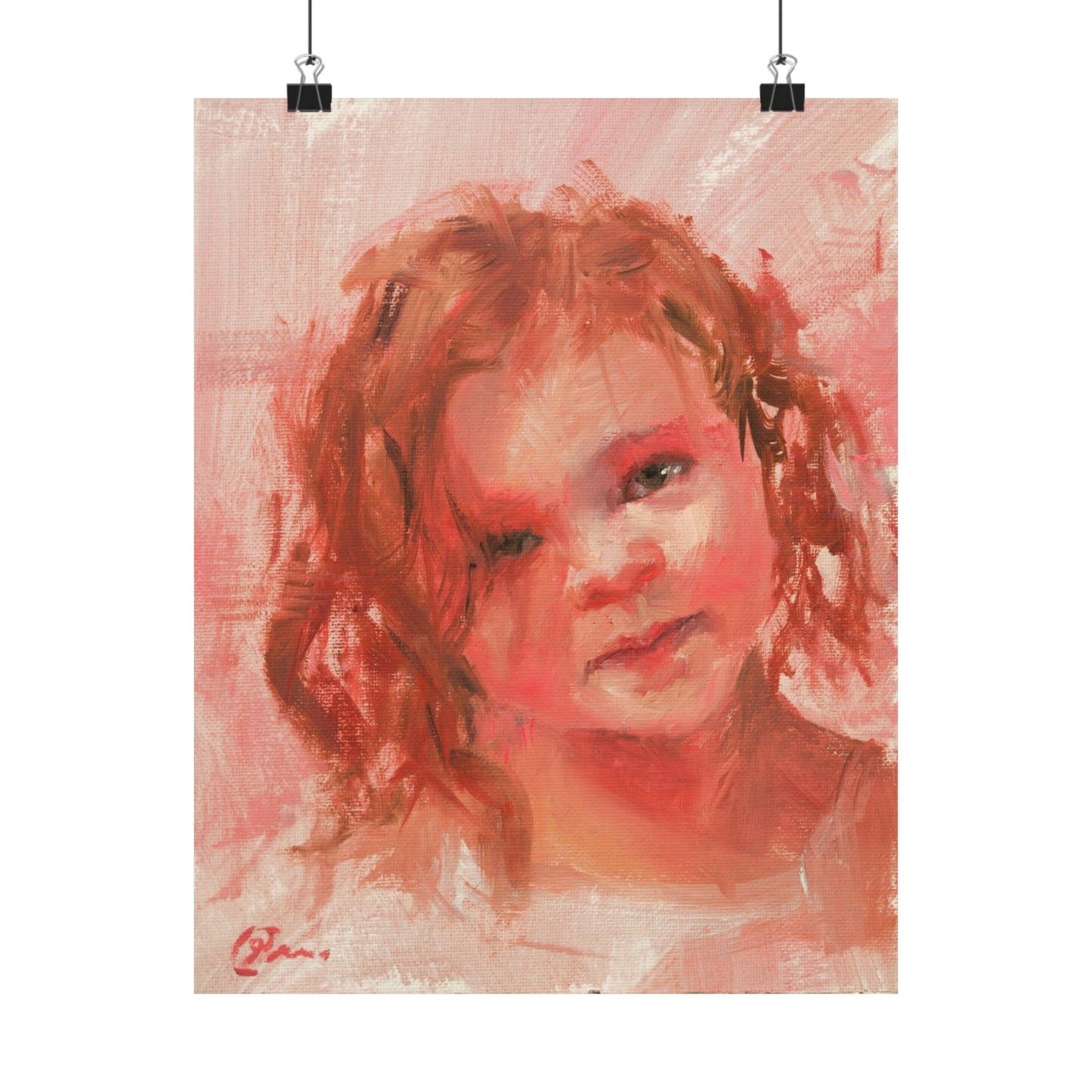 "Rose" - Oil Portriait Print (Day 159)