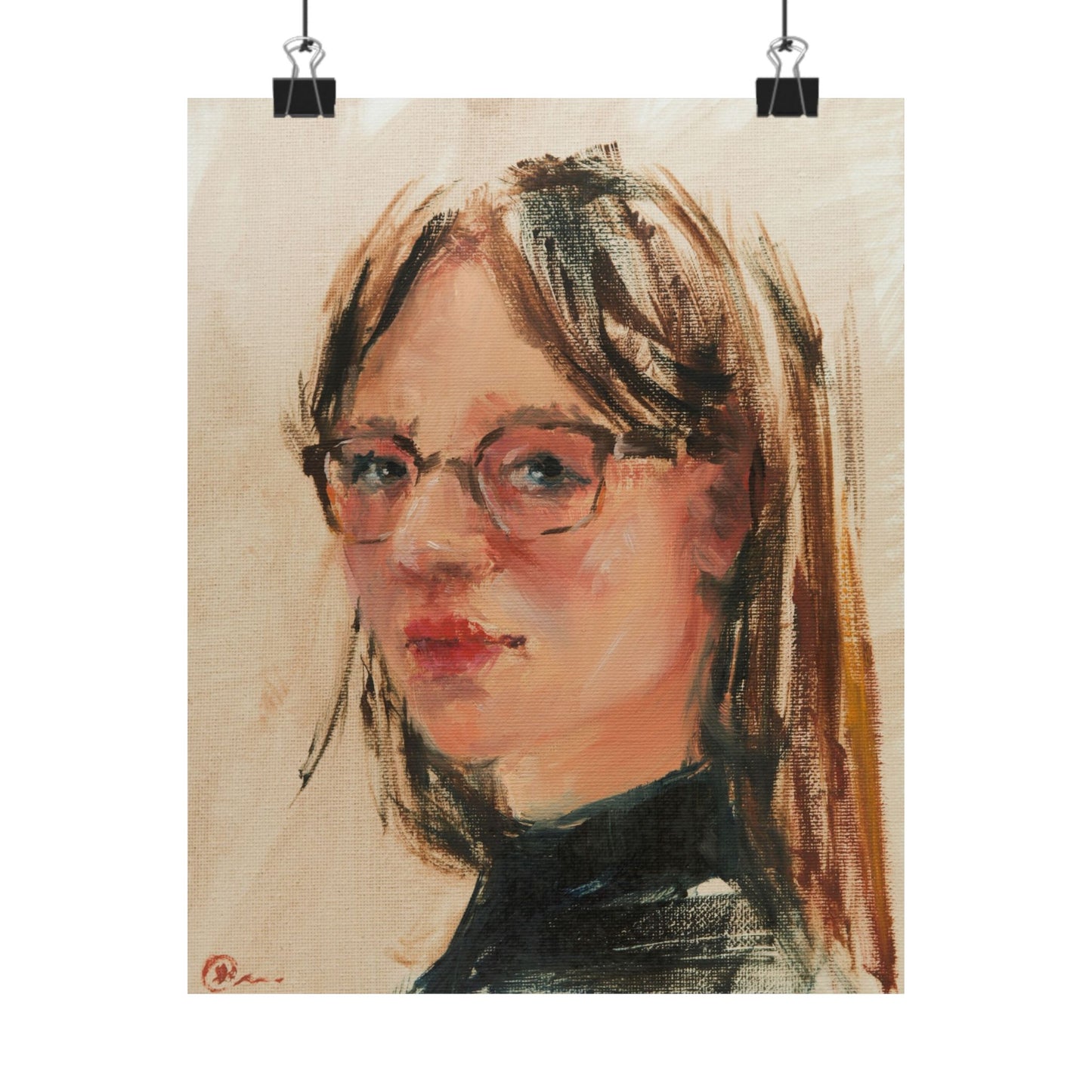 "Bea" - Oil Portriait Print (Day 166)