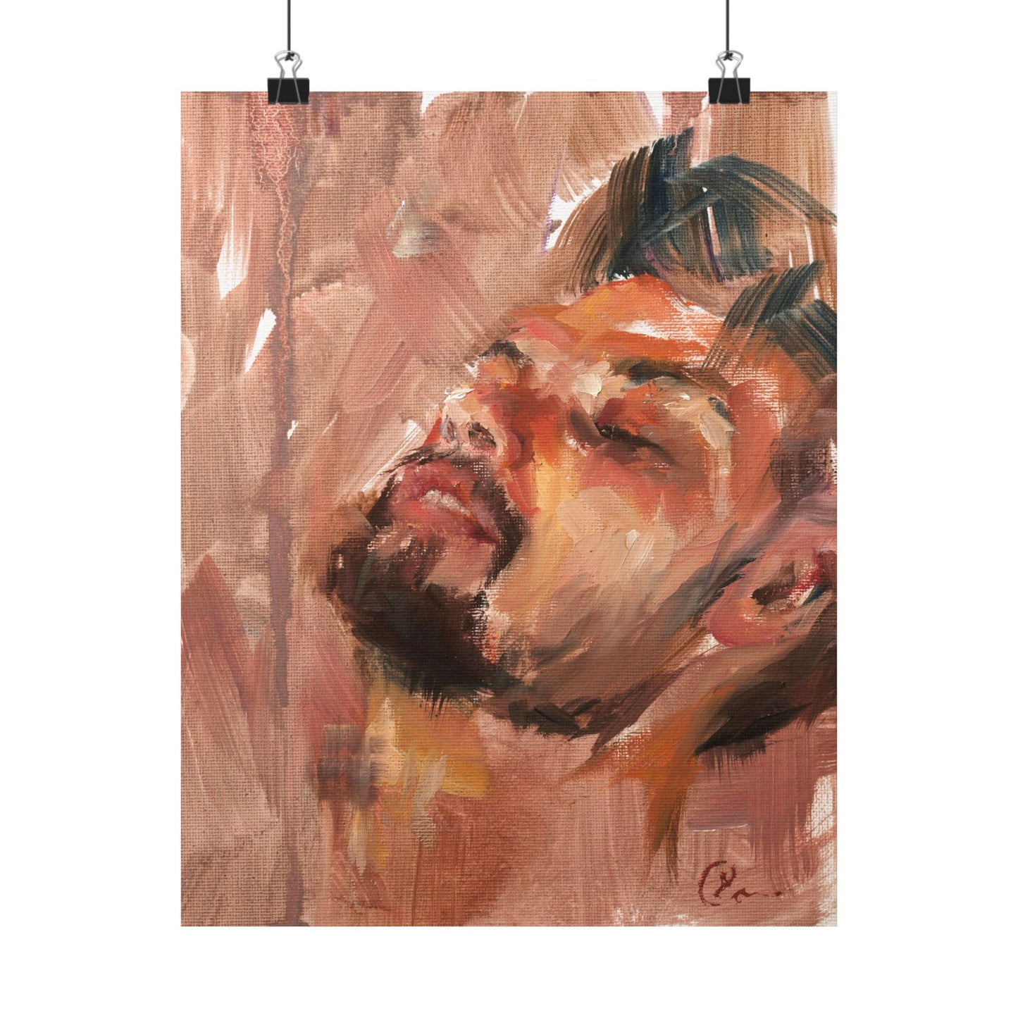 "Saeed" - Oil Portriait Print (Day 103)