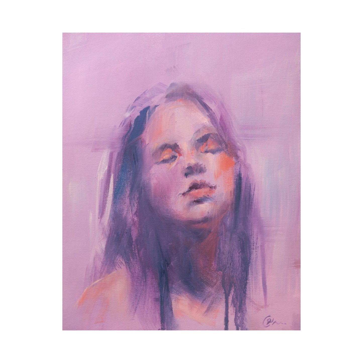 "Delilah" - Oil Portriait Print (Day 225)