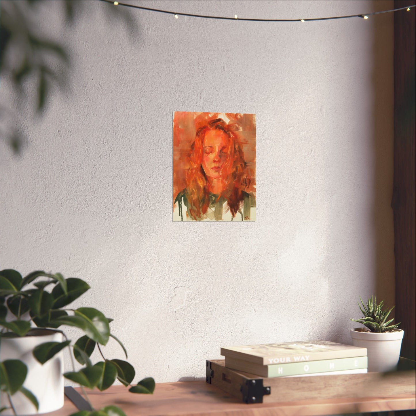 "Iris" - Oil Portriait Print (Day 98)