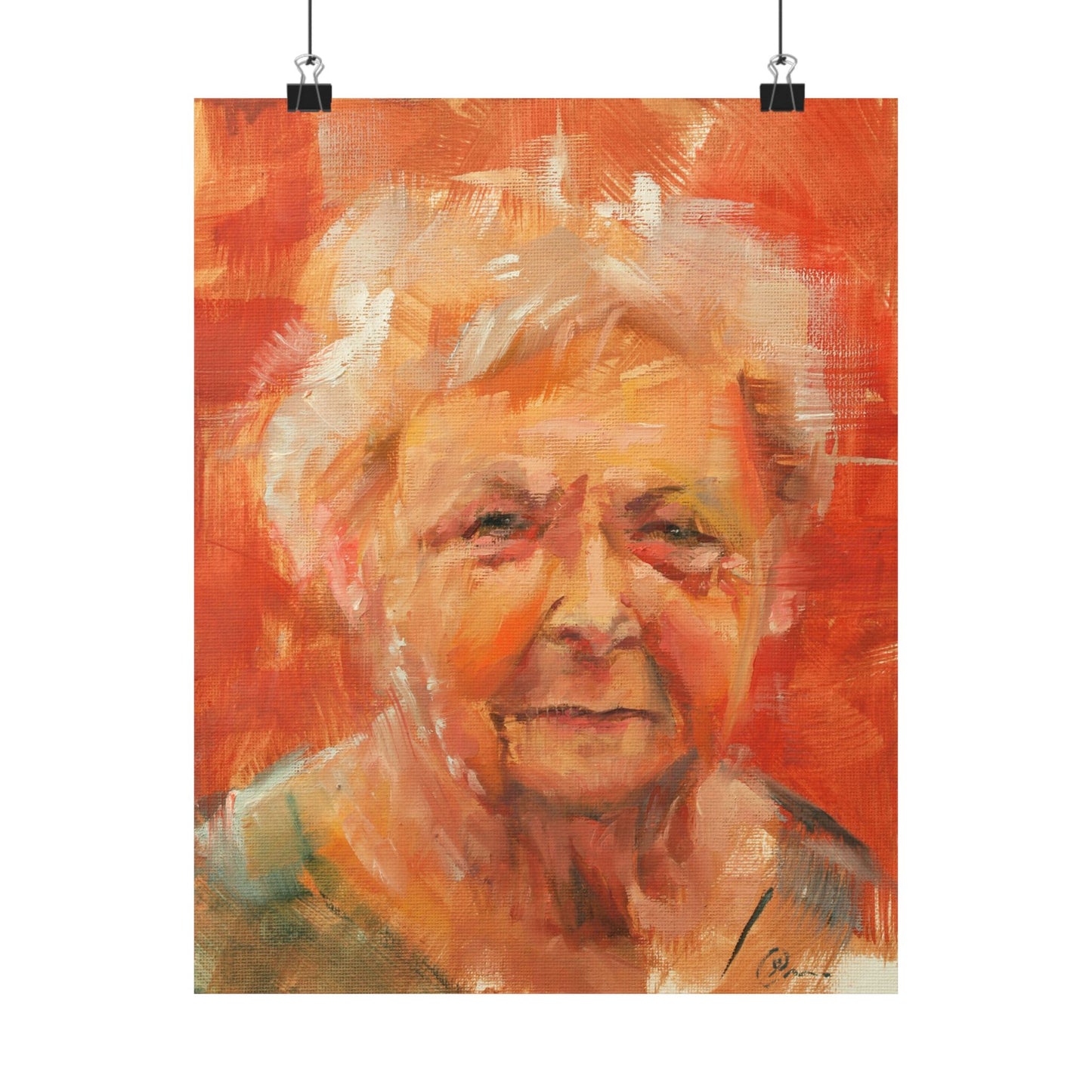 "Isadora" - Oil Portriait Print (Day 99)