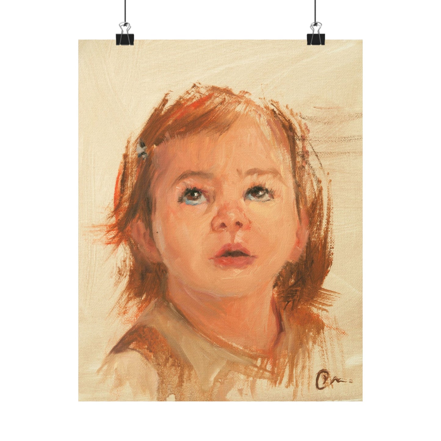 "Hazel" - Oil Portriait Print (Day 298)