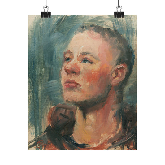 "Gael" - Oil Portriait Print (Day 171)