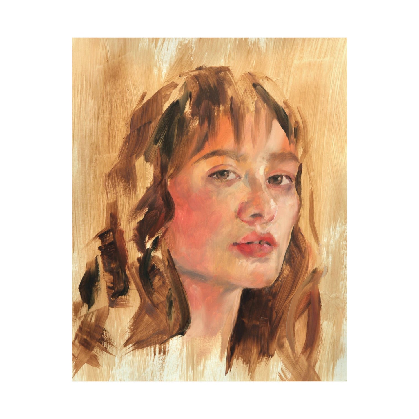 "Amelia" - Oil Portriait Print (Day 18)