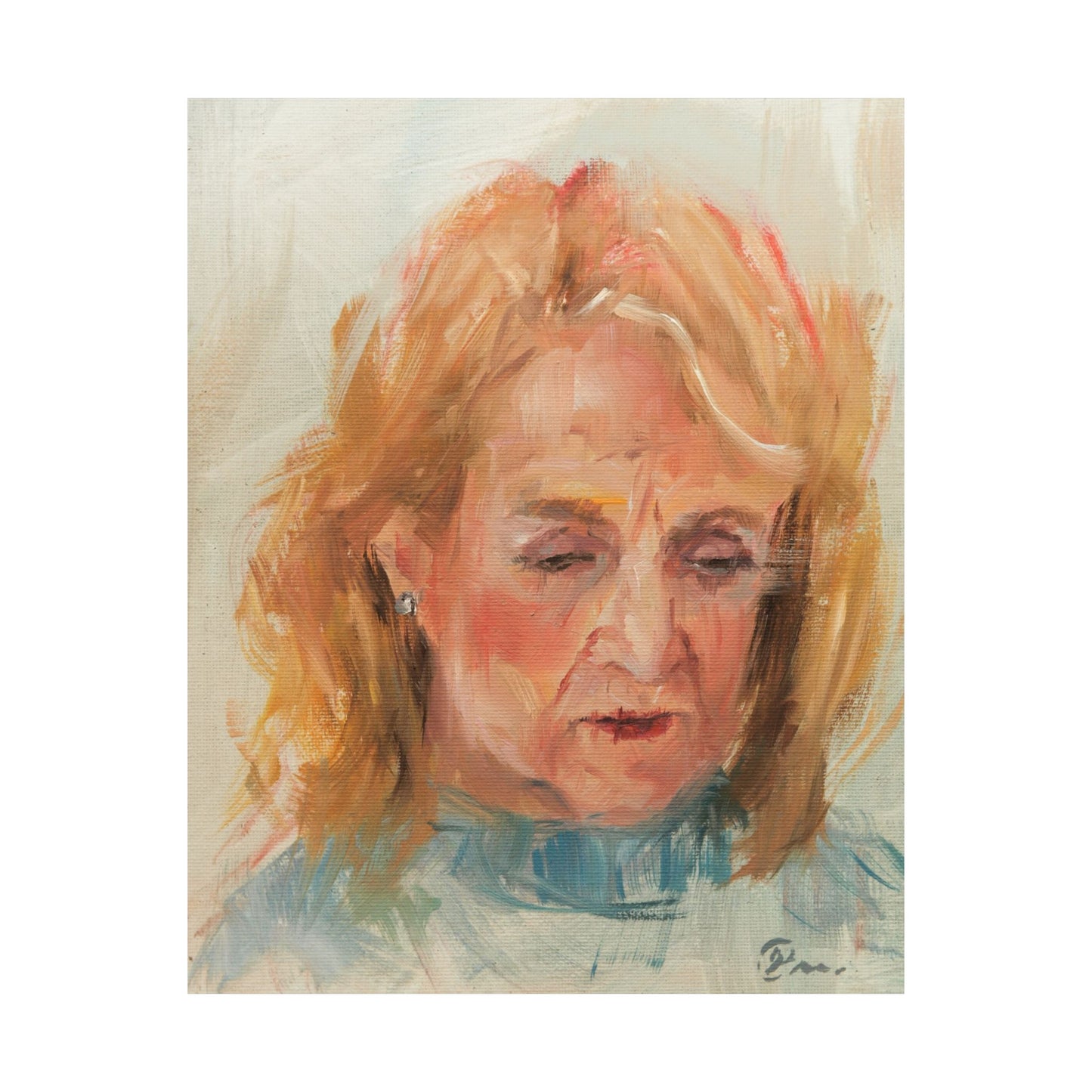 "Stacy" - Oil Portriait Print (Day 175)