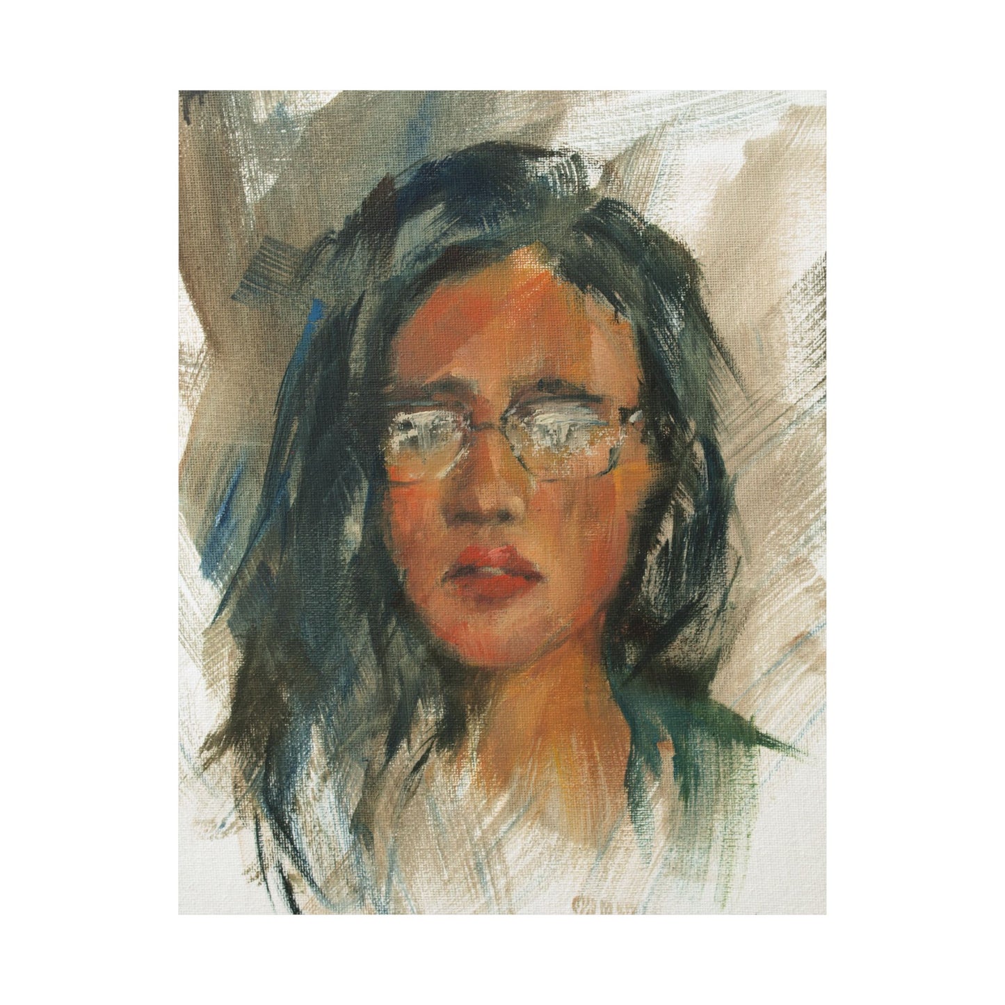 "Mish" - Oil Portriait Print (Day 107)