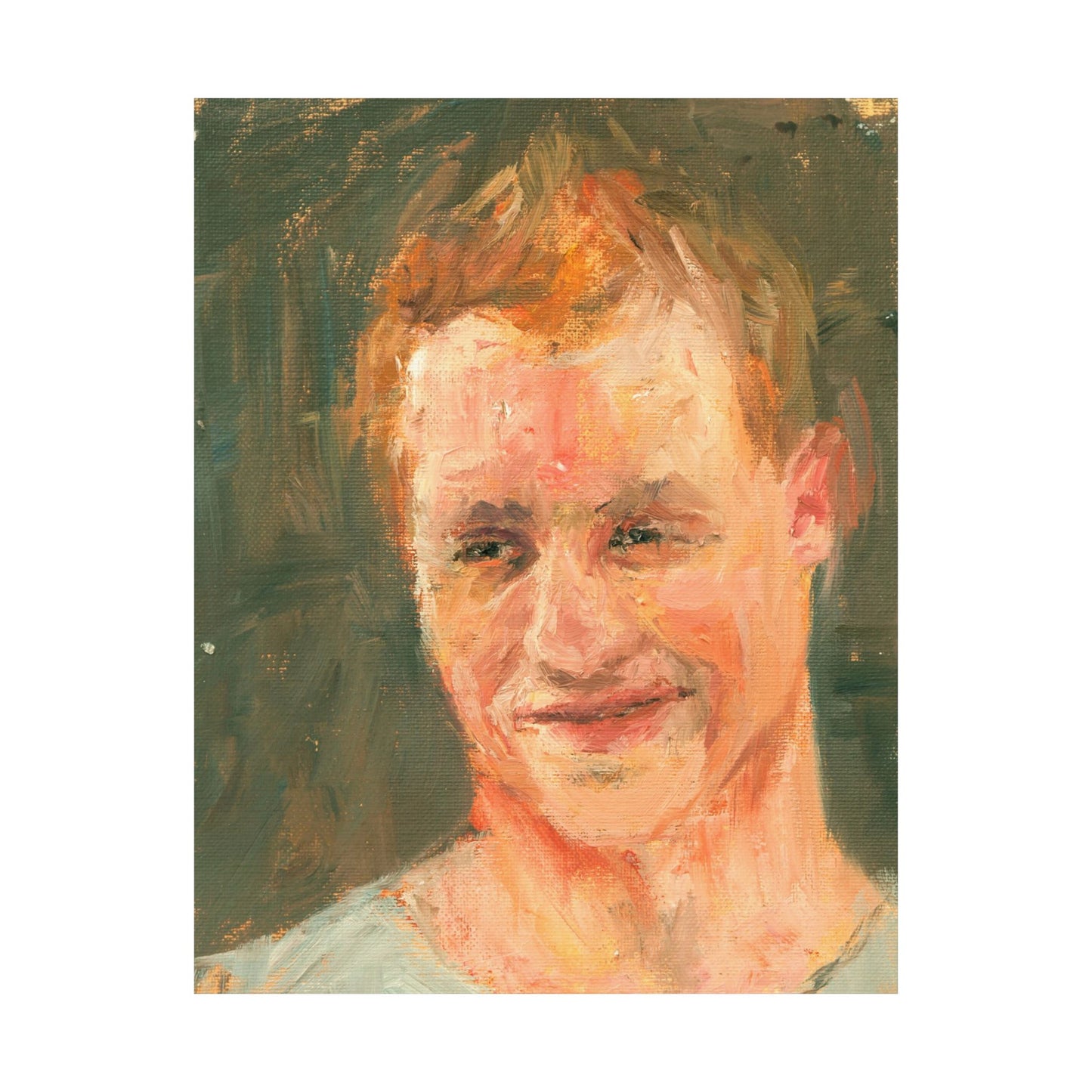 "Adam" - Oil Portriait Print (Day 208)